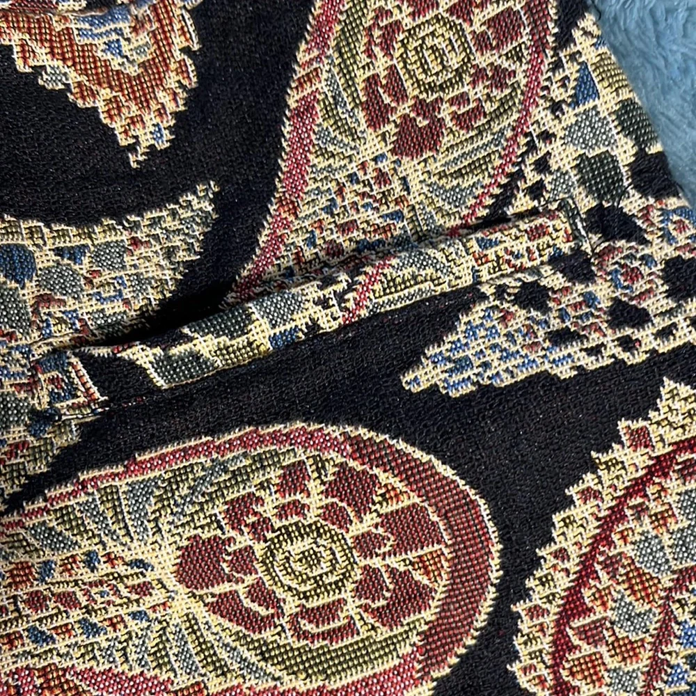ZARA Trafaluc Collection Woven Tapestry Shorts Boho Retro Shorts  XS - Picture 7 of 11